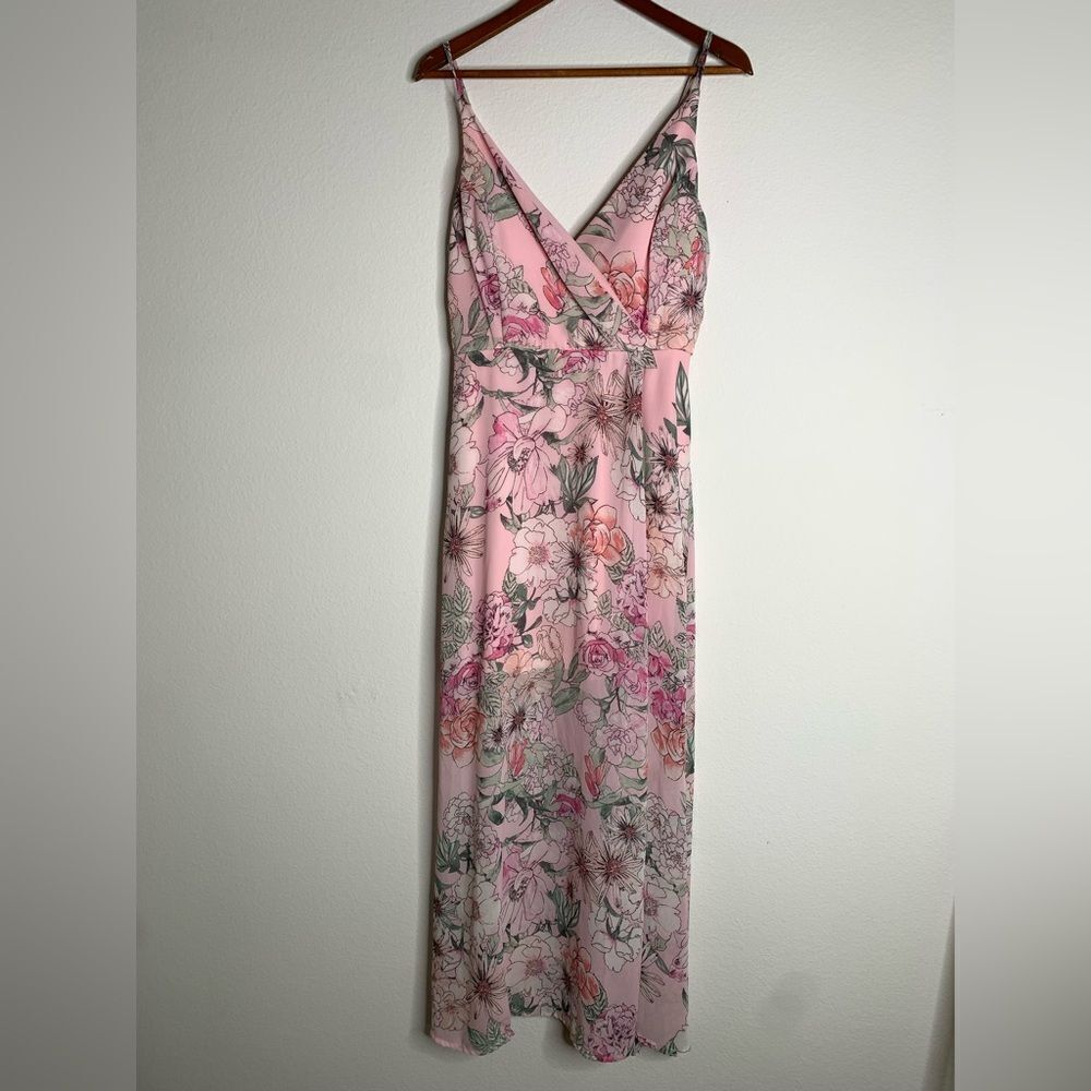 Speechless Pink Floral Maxi Dress